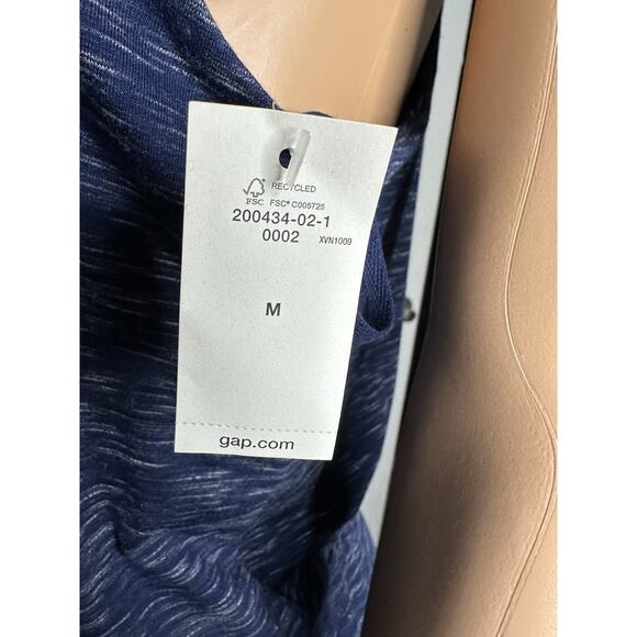 NEW Gap Womens Playful Softspun Knit Cami Romper T Back Stretch Blue M NWT - Picture 6 of 9